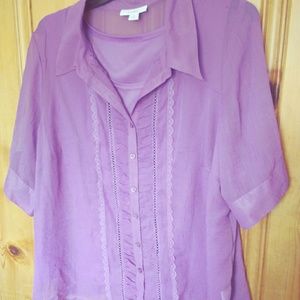 Dressbarn Woman Purple Blouse